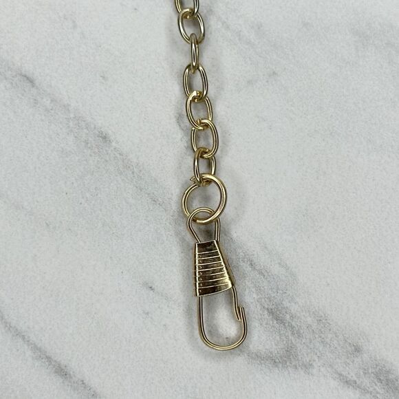 Skinny Dainty Gold Tone Chain Link Purse Handbag Bag Replacement Strap - Picture 14 of 14